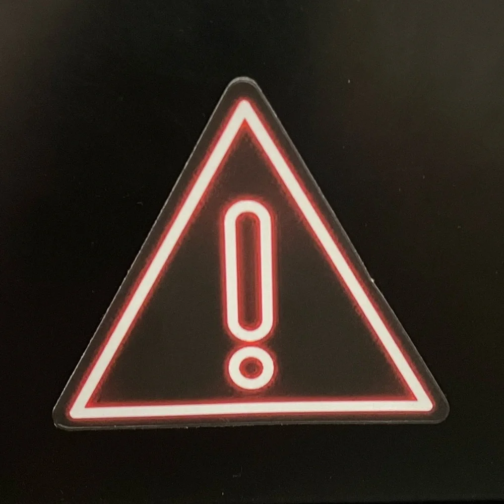 Hazard Warning Sign Sticker - Picture 1 of 2